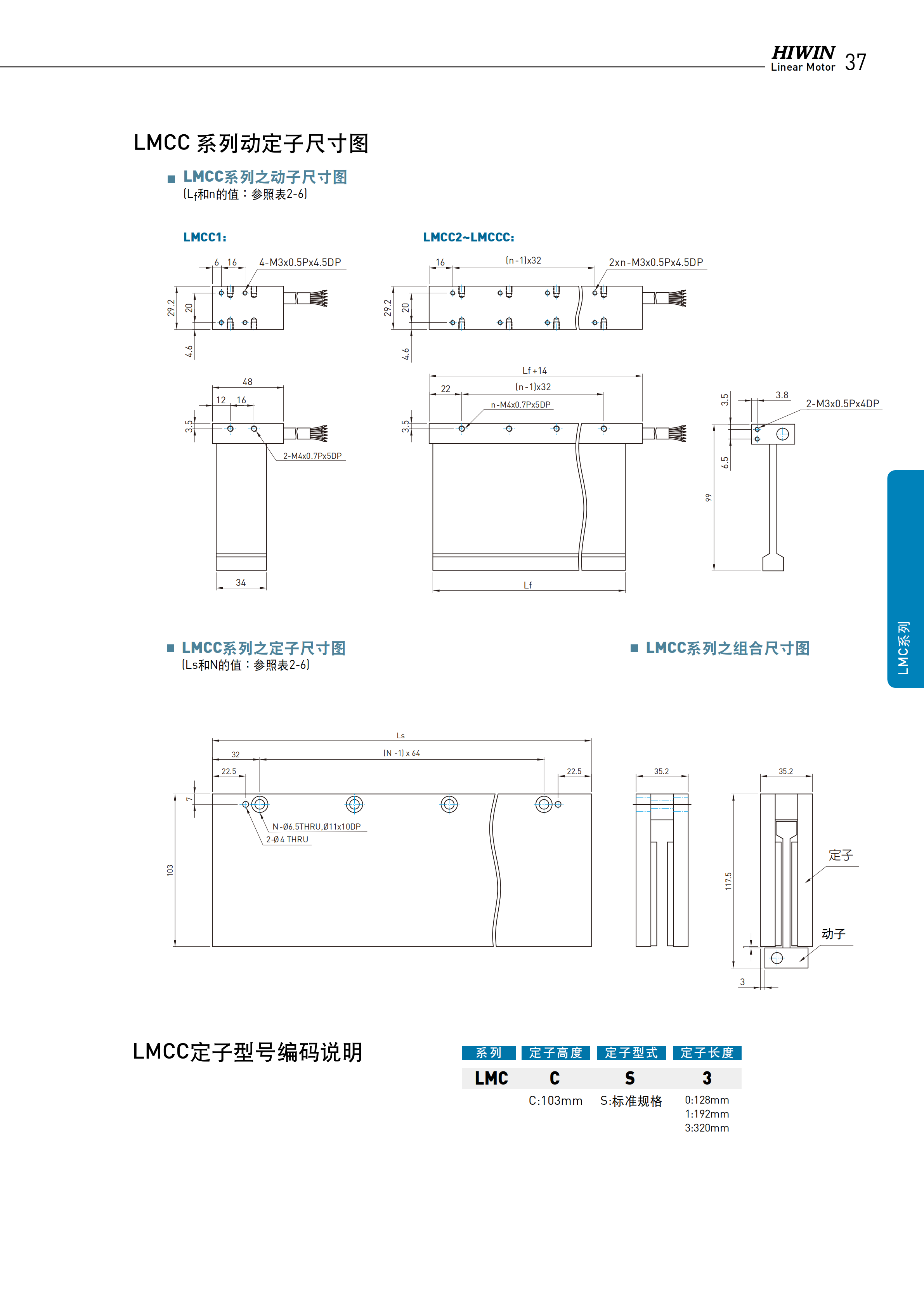 上银无铁心式直线电机LMCC4